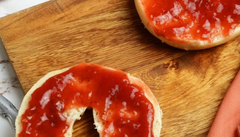 🍓 Bagel à la confiture de fraises