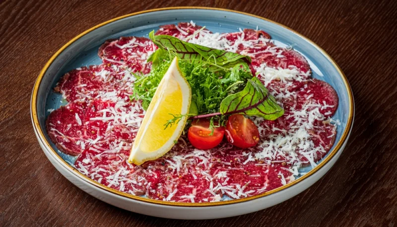 🥩 Carpaccio de bœuf traditionnel
