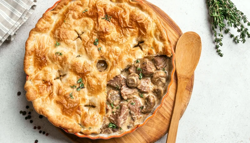 🥧🍄 Tourte rustique à la viande et aux champignons