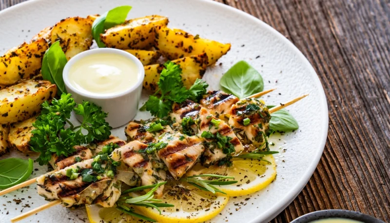 🍢 Brochettes de poulet grillé au citron