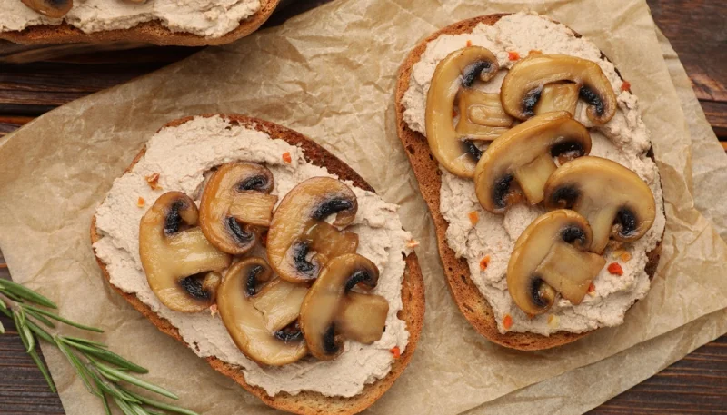🍄 Tartines aux champignons et fromage frais