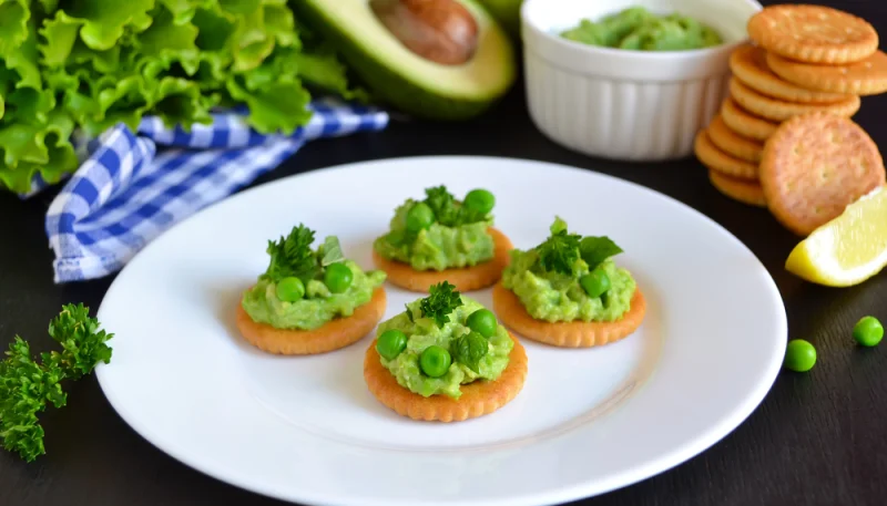 🥑 Bouchées apéritives avocat et petits pois