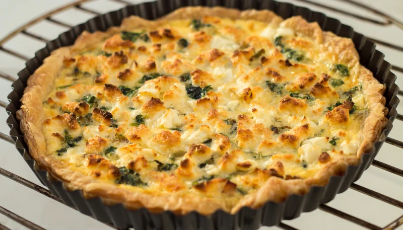 🥧 Quiche aux épinards et chèvre maison