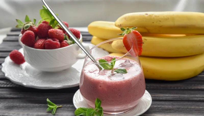 🍓 Smoothie fraise banane onctueux