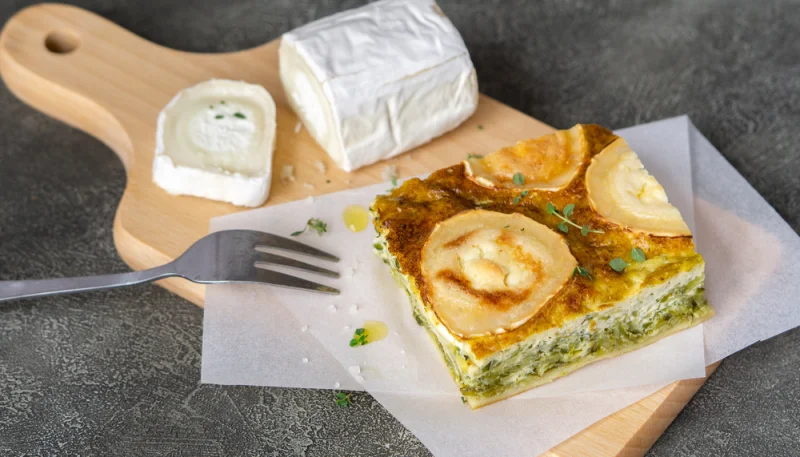 🧀 Quiche sans pâte aux courgettes et chèvre