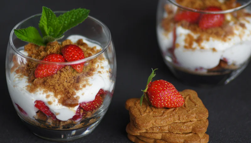 🍓 Verrines fraises et spéculoos