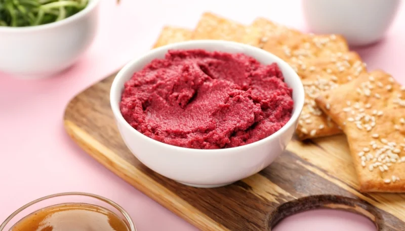 🌸 Houmous rose à la betterave