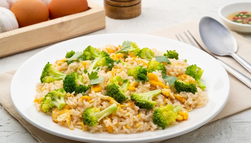 🍚🥦 Riz sauté au brocoli et aux œufs