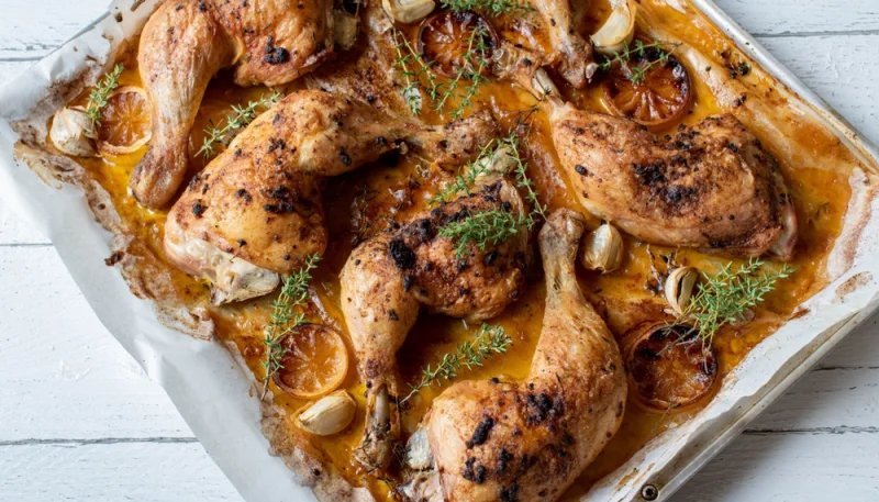 🍗 Cuisses de poulet rôties au citron et thym