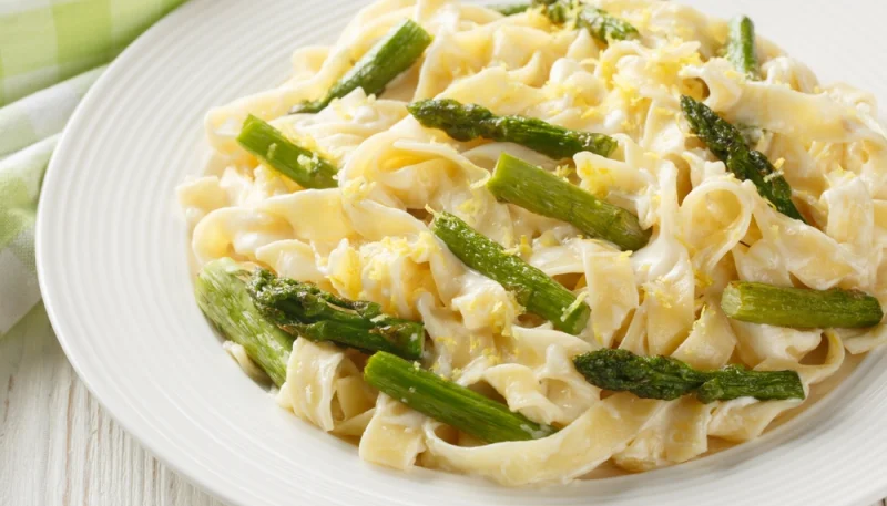 🍝 Pâtes aux asperges et citron maison