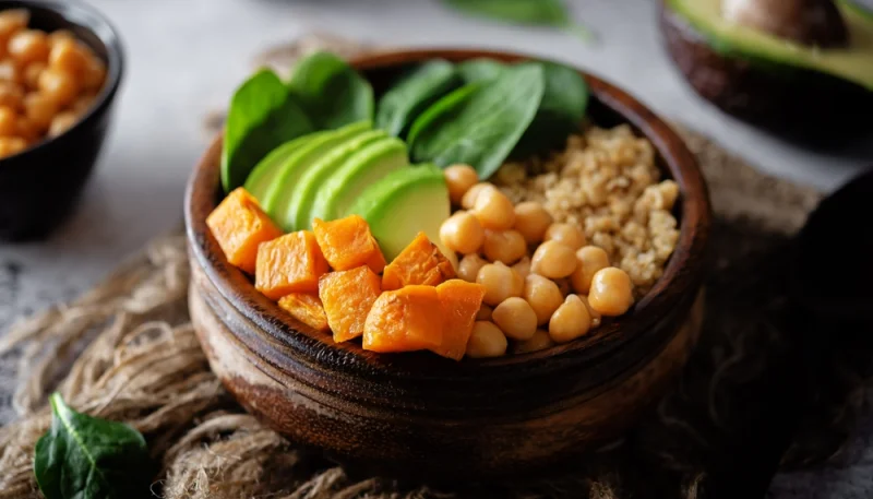 🥑 Bowl végétarien au quinoa, avocat et pois chiches