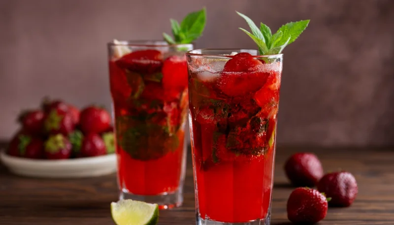 🍓 Mojito à la fraise (sans alcool)