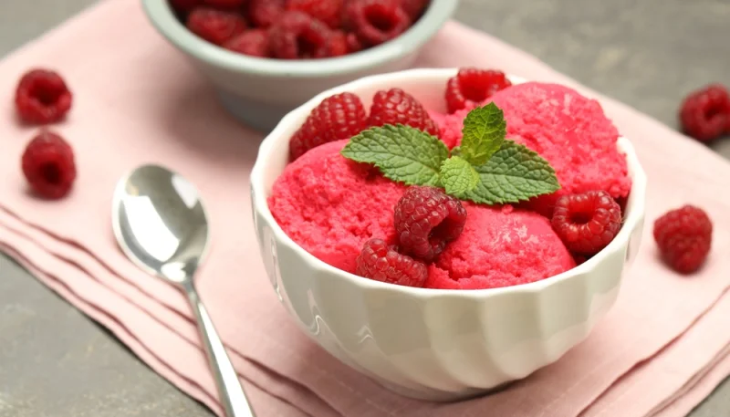 🍧 Sorbet framboise maison facile