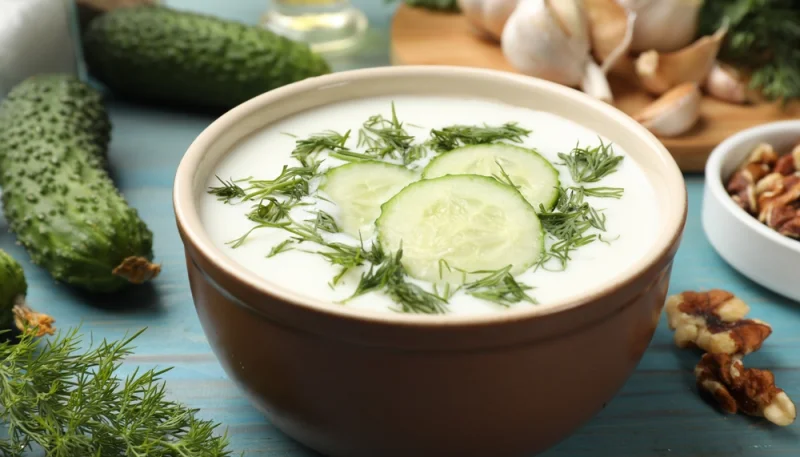 🥒 Velouté froid de concombre au yaourt