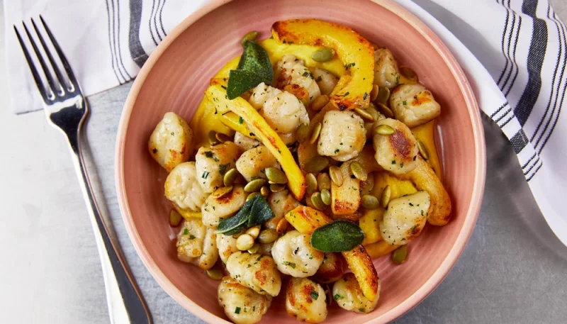🍽️ Gnocchis poêlés aux légumes rôtis