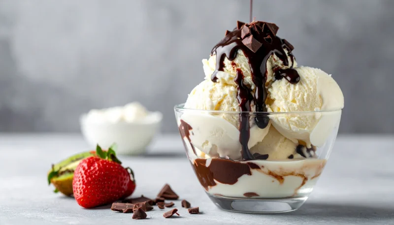 🍨 Coupe glacée vanille et chocolat gourmand