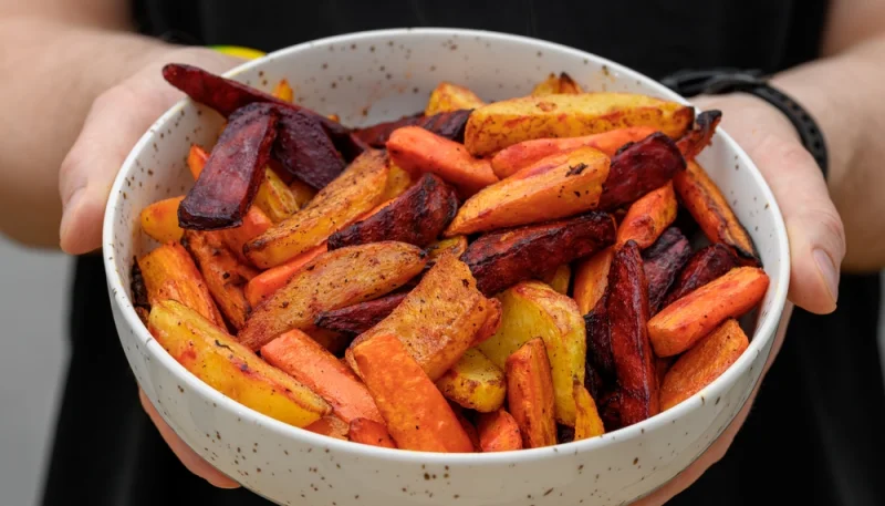 🥕🍠 Frites de légumes rôties au four