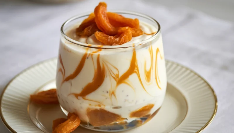 🍑 Verrines de yaourt aux abricots et miel