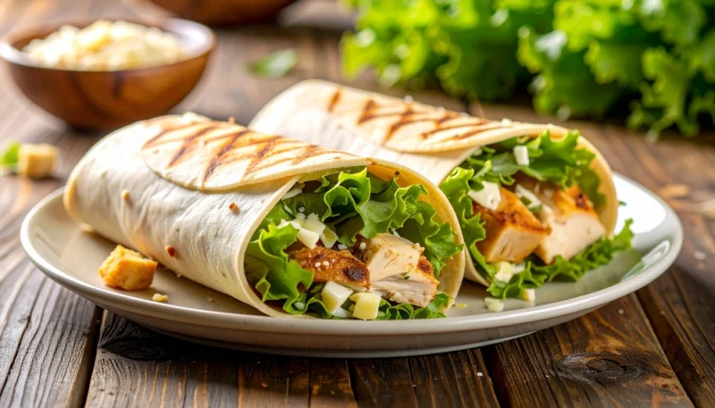🌯 Wrap au poulet grillé et salade croquante
