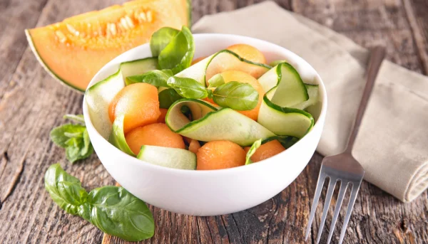 🍈 Salade fraîche de melon et courgette