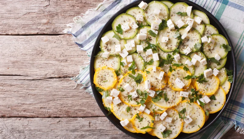 🥒 Carpaccio de courgettes et feta
