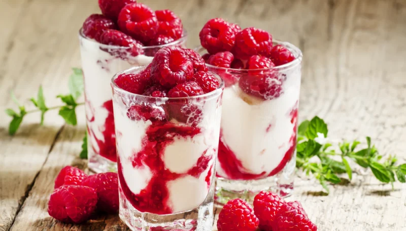 🍨 Framboises au yaourt façon verrine