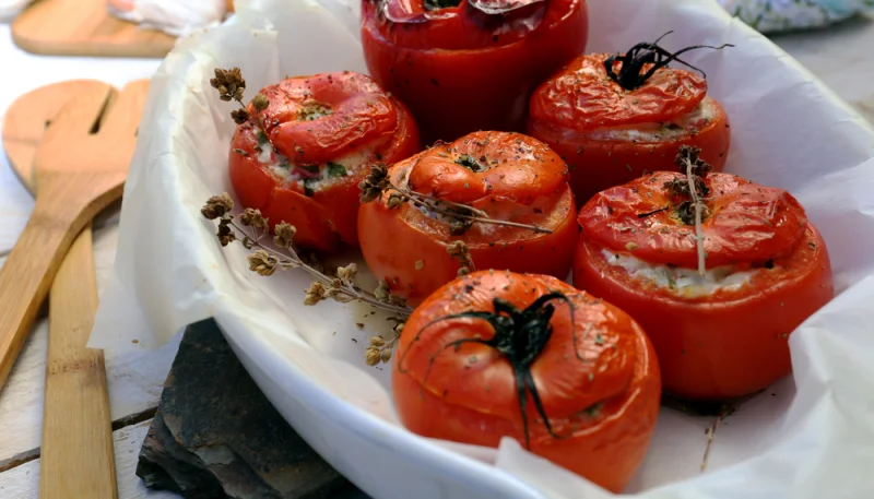 🍅 Tomates farcies au fromage frais et herbes