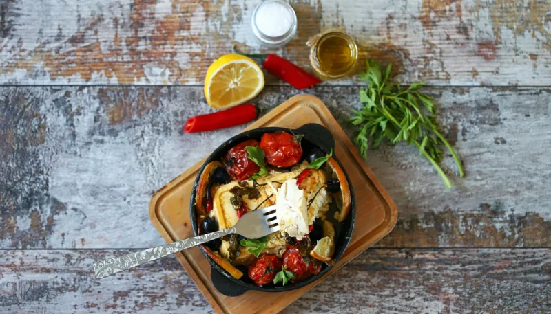 🍽️ Poêlée méditerranéenne de légumes rôtis et feta