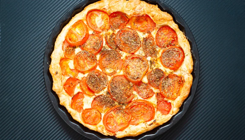 🍅 Tarte tomate-moutarde ultra simple