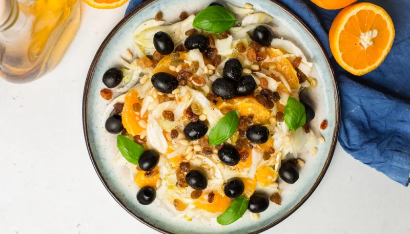 🍊🥗 Salade de fenouil cru, orange et olives