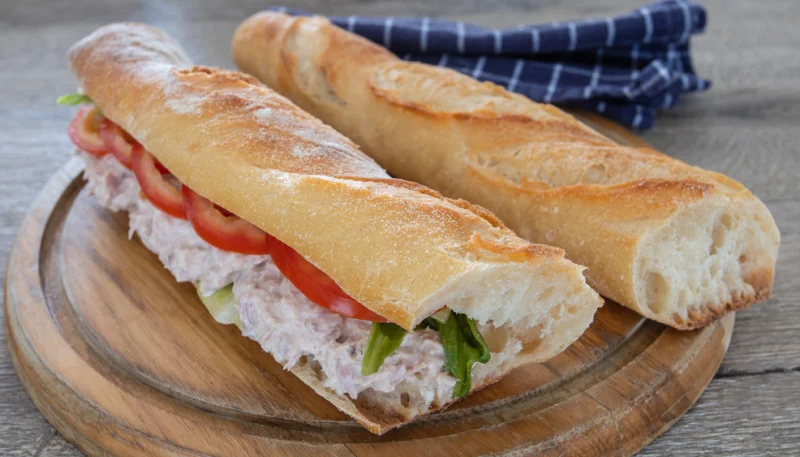 🥖 Sandwich baguette thon crudités facile