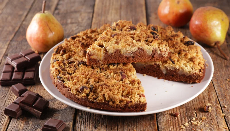🍐🍫 Crumble poire-chocolat croustillant