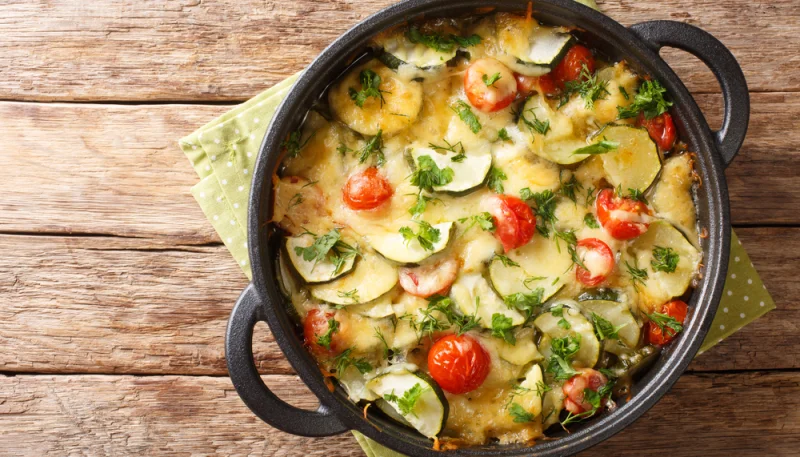🥒 Gratin de courgettes et tomates au fromage