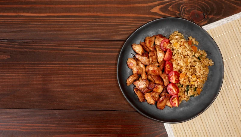 🍗 Poulet sauté au boulgour et tomates