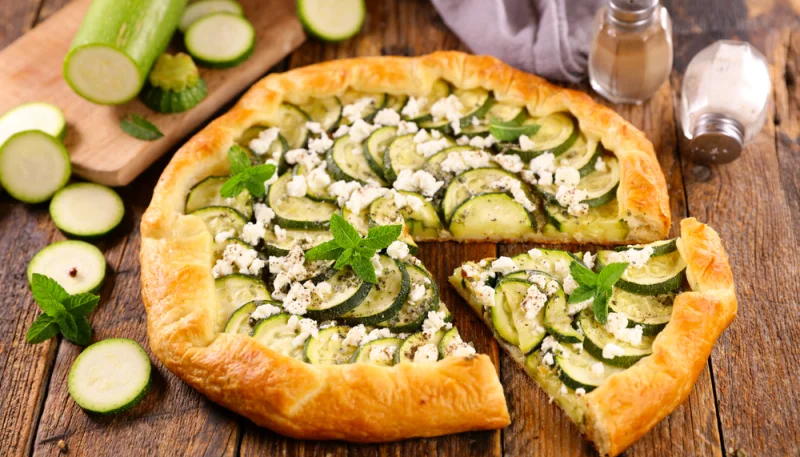 🥒 Tarte rustique courgette et feta