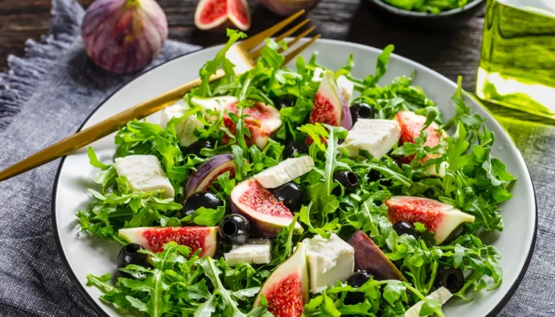 🥗 Salade de roquette, figues et feta