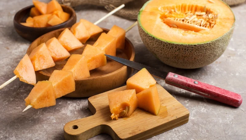 ✨ Brochettes de melon frais