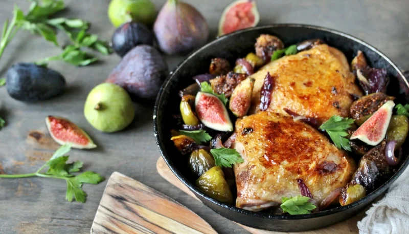🍗 Poulet rôti aux figues et olives
