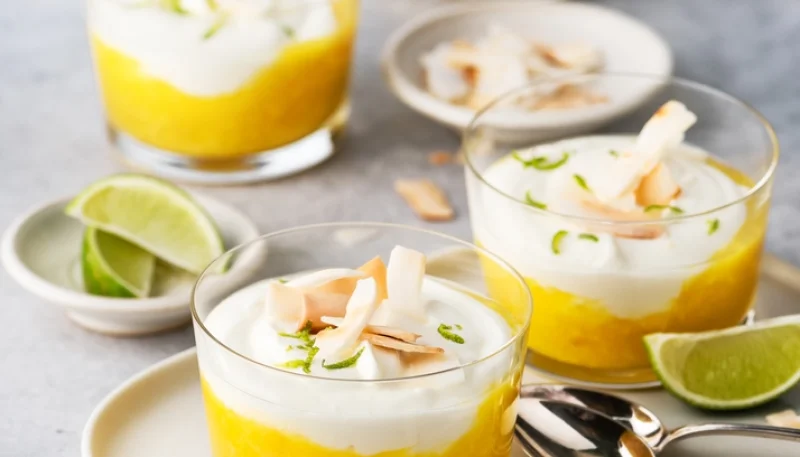 🥭🥥 Verrine mangue, coco & citron vert
