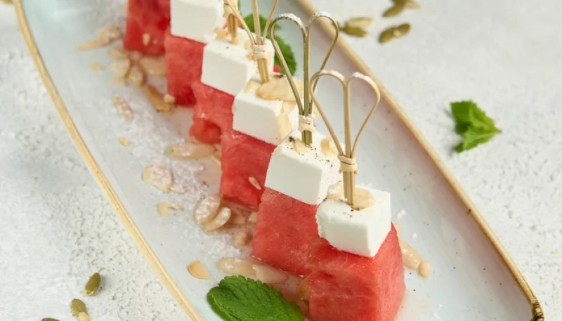 🍉 Brochettes pastèque et feta ultra fraîches