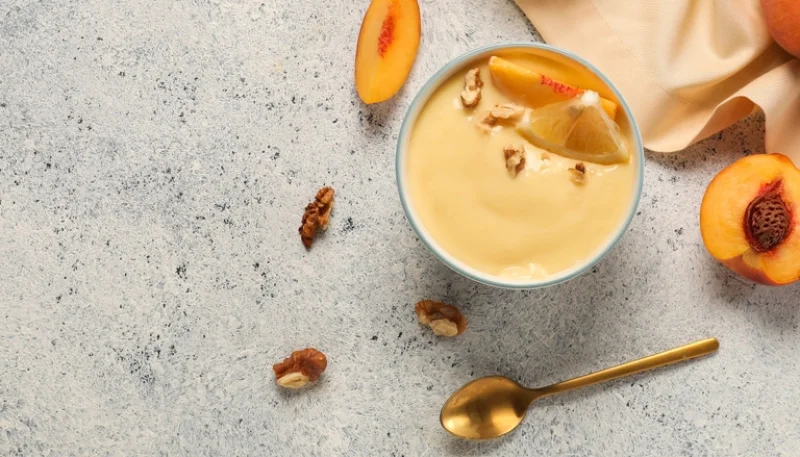 🍑🥄 Crème dessert pêche et citron