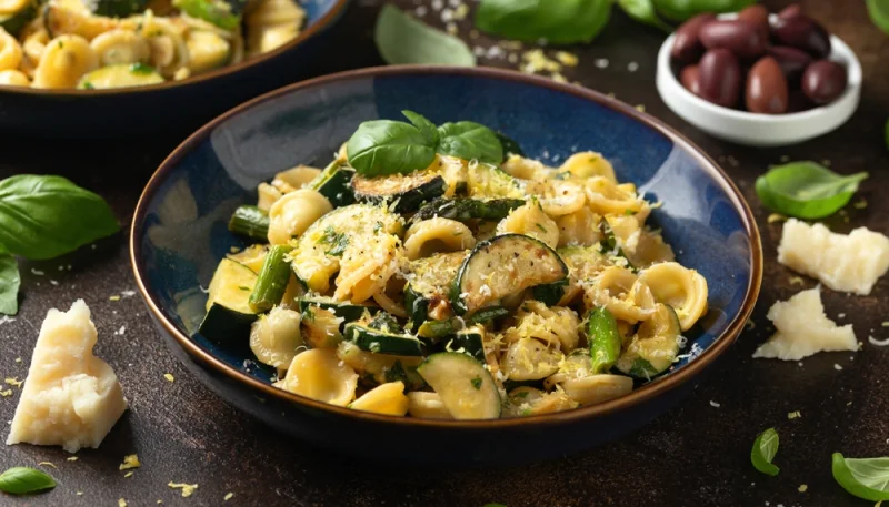 🍝 Pâtes aux courgettes et parmesan