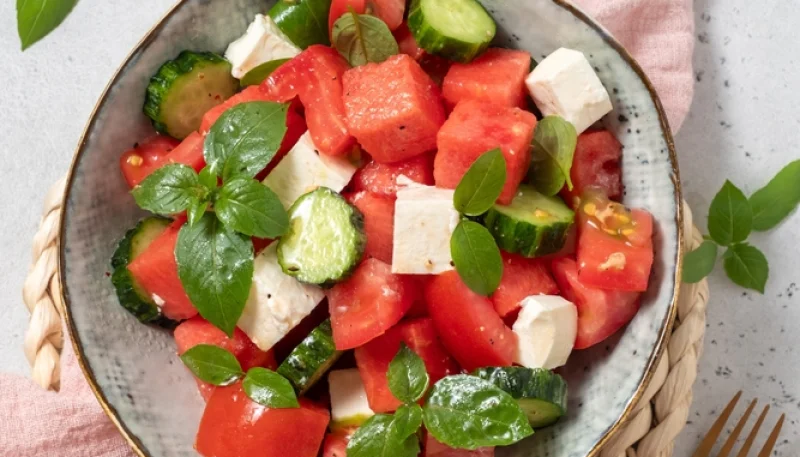 🍉 Salade pastèque, concombre et feta ultra fraîche