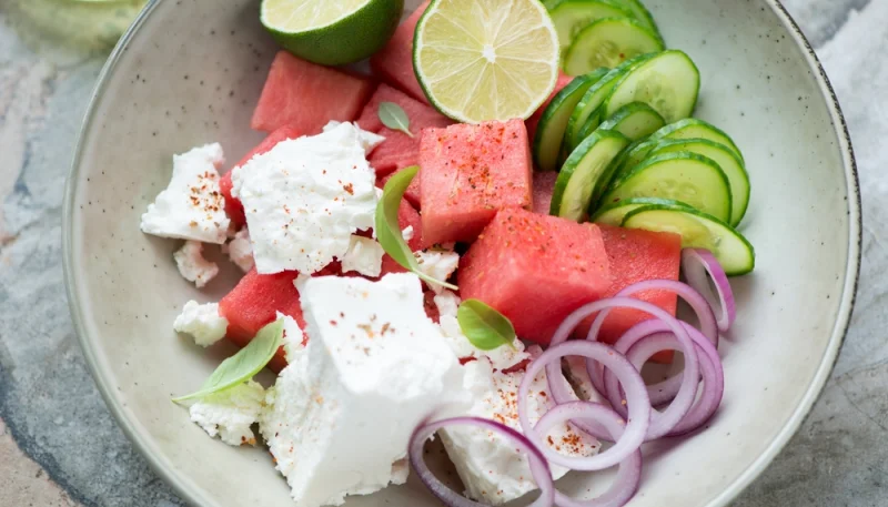 🍉 Salade pastèque feta et concombre ultra fraîche