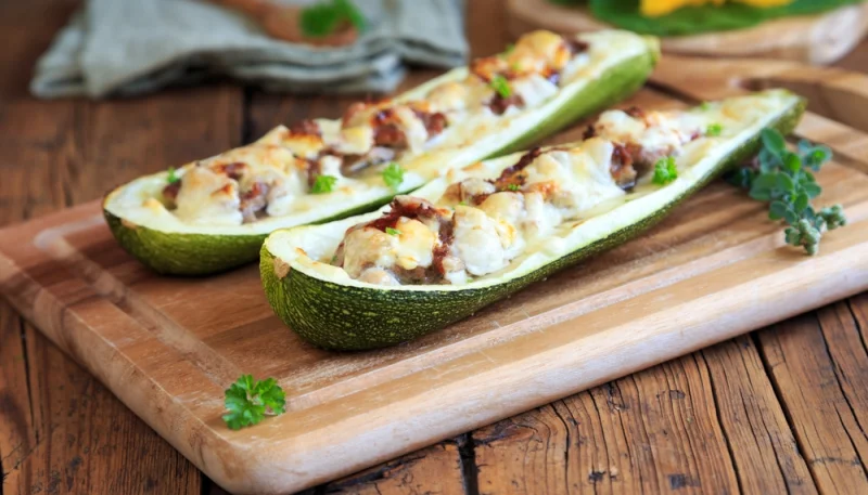 🥒🧀 Courgettes farcies gratinées facile