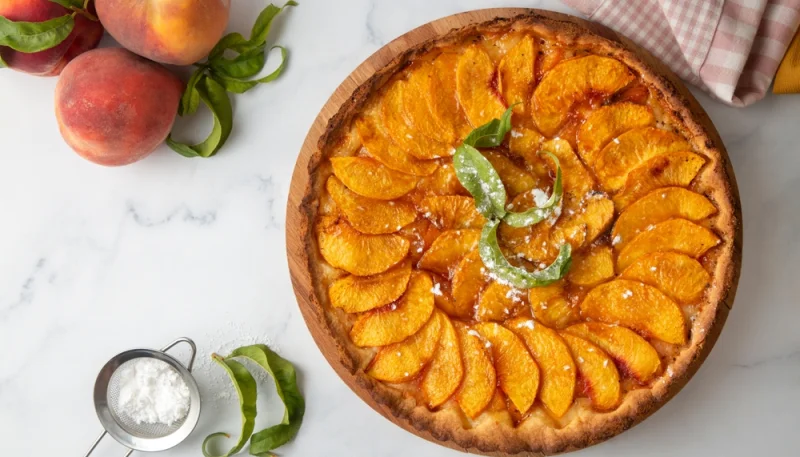 🍑🥧 Tarte aux pêches maison