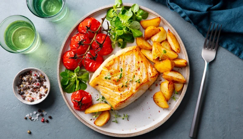 🐟 Filet de poisson grillé et pommes de terre rôties