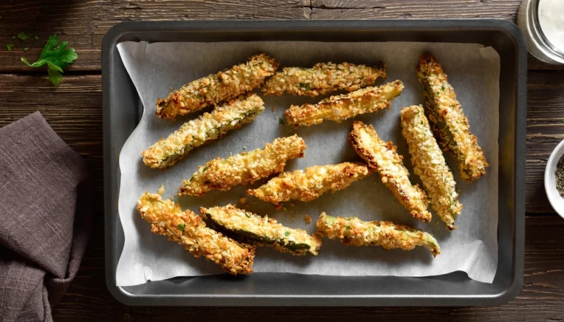 🥒 Frites de courgettes croustillantes au four