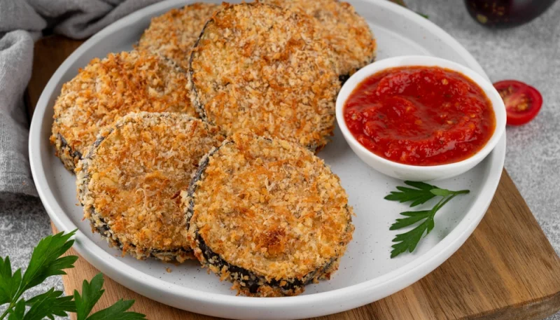 🍆 Rondelles d’aubergines panées croustillantes