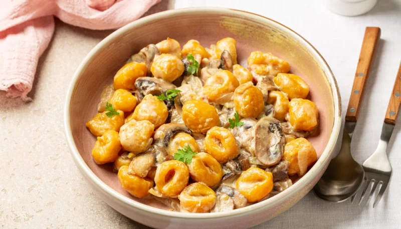 🍝 Gnocchis crémeux aux champignons